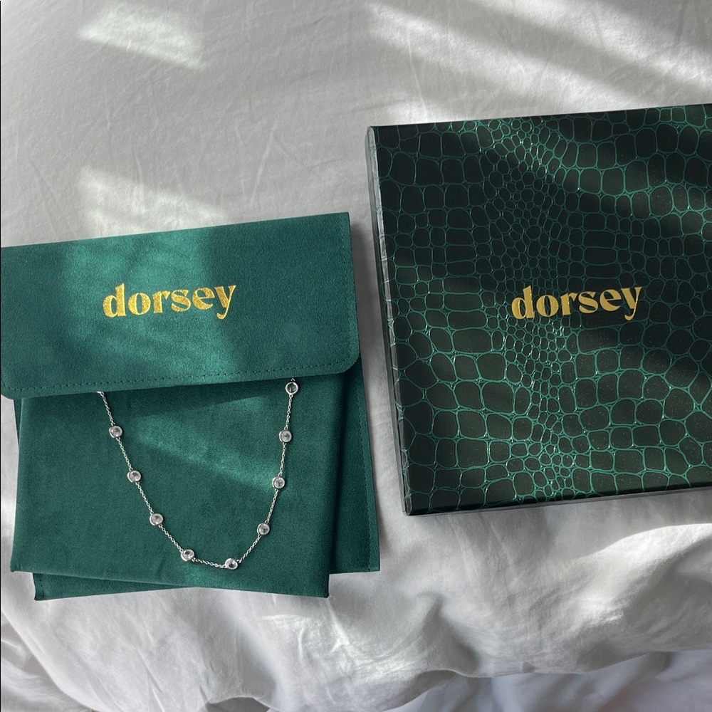Dorsey Clemence 7.50 CTS White Sapphire Silver Necklace